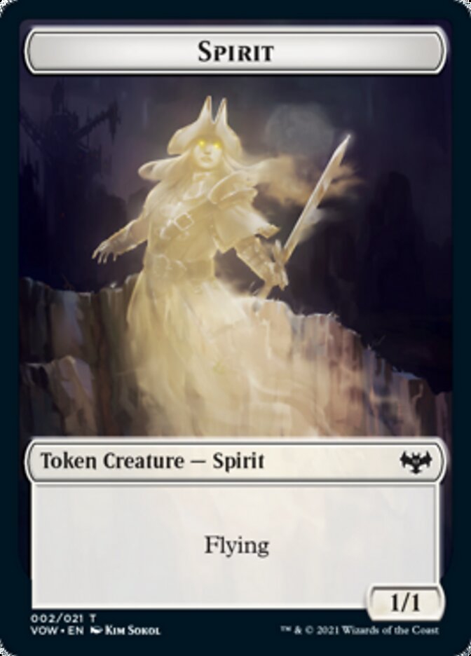 Insect // Spirit (002) Double-sided Token [Innistrad: Crimson Vow Tokens] | Event Horizon Hobbies CA