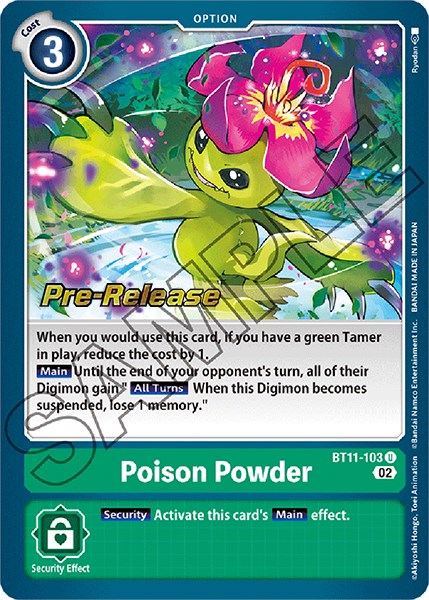 Poison Powder [BT11-103] [Dimensional Phase Pre-Release Promos] | Event Horizon Hobbies CA