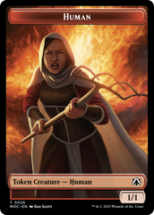 Squid // Human (26) Double-Sided Token [March of the Machine Commander Tokens] | Event Horizon Hobbies CA