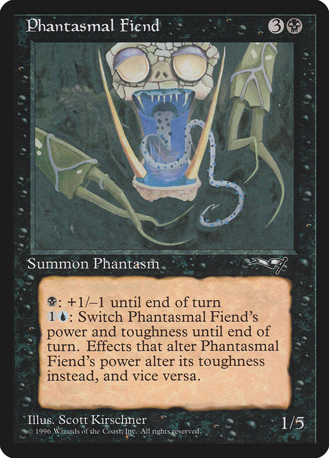 Phantasmal Fiend (Dark Green Background) [Alliances] | Event Horizon Hobbies CA