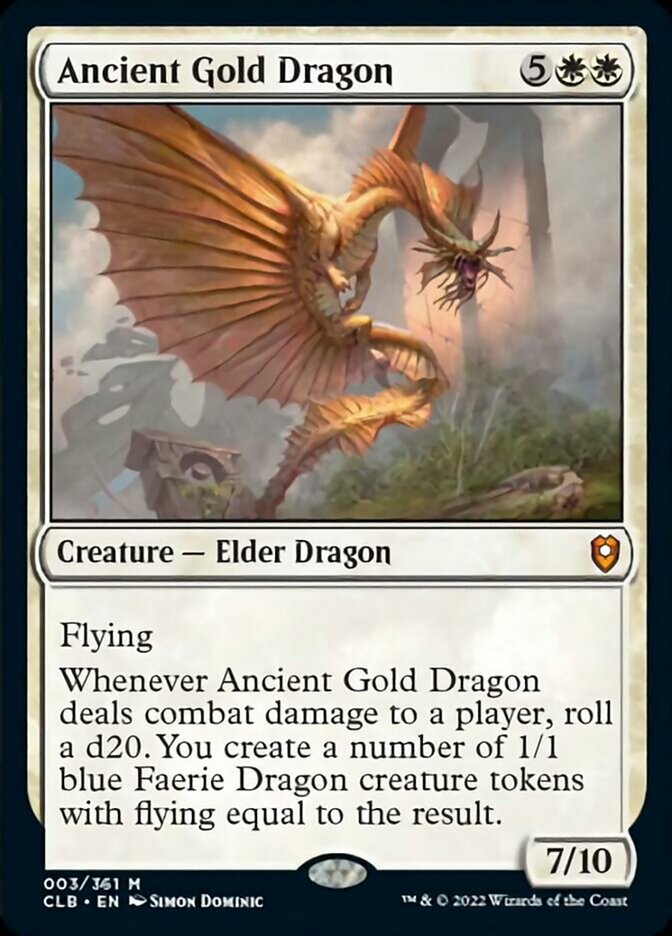 Ancient Gold Dragon [Commander Legends: Battle for Baldur's Gate] | Event Horizon Hobbies CA