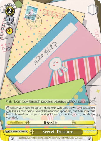 Secret Treasure (SBY/W64-E022 U) [Rascal Does Not Dream of Bunny Girl Senpai]