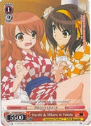 Haruhi & Mikuru in Yukata (SY/W08-E061 U) [The Melancholy of Haruhi Suzumiya]