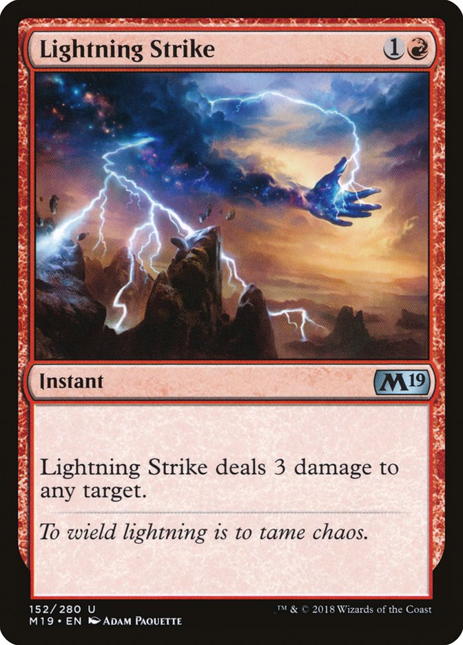 Lightning Strike [Core Set 2019] | Event Horizon Hobbies CA