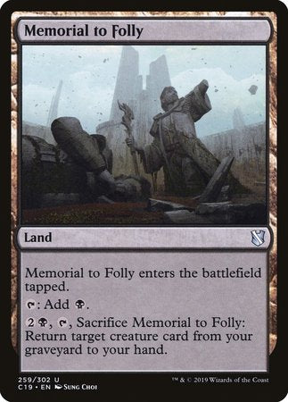 Memorial to Folly [Commander 2019] | Event Horizon Hobbies CA