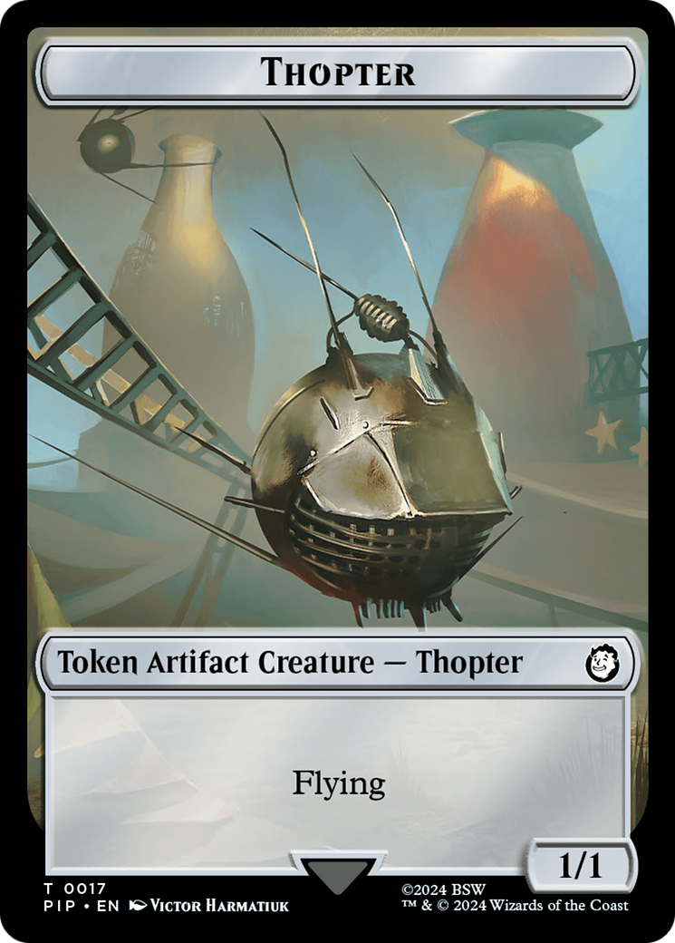 Treasure (0018) // Thopter Double-Sided Token [Fallout Tokens] | Event Horizon Hobbies CA