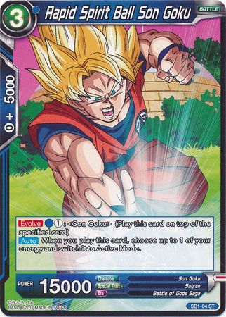 Rapid Spirit Ball Son Goku (Starter Deck - The Awakening) (SD1-04) [Galactic Battle] | Event Horizon Hobbies CA