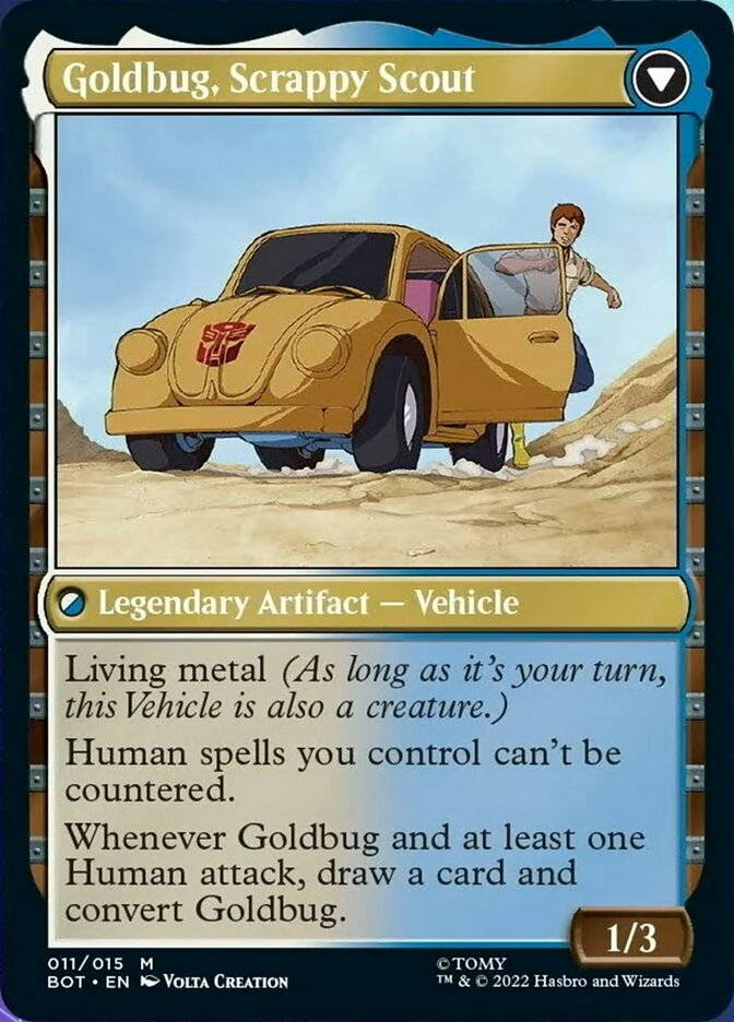 Goldbug, Humanity's Ally // Goldbug, Scrappy Scout [Universes Beyond: Transformers] | Event Horizon Hobbies CA