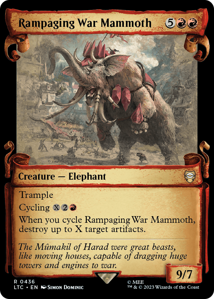 Rampaging War Mammoth [The Lord of the Rings: Tales of Middle-Earth Commander Showcase Scrolls] | Event Horizon Hobbies CA