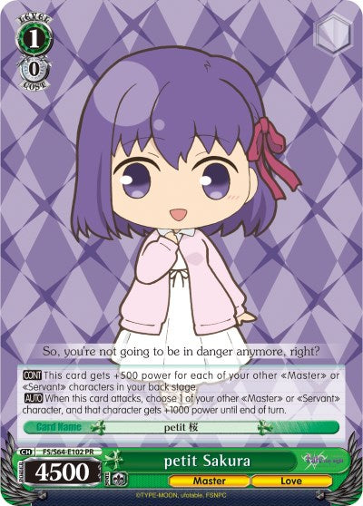 petit Sakura (FS/S64-E102 PR) [Fate/Stay Night [Heaven's Feel]]