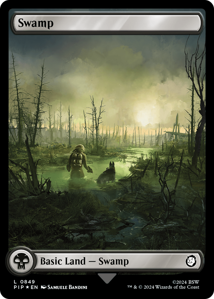 Swamp (0849) (Surge Foil) [Fallout] | Event Horizon Hobbies CA