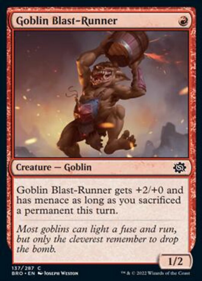 Goblin Blast-Runner [The Brothers' War] | Event Horizon Hobbies CA