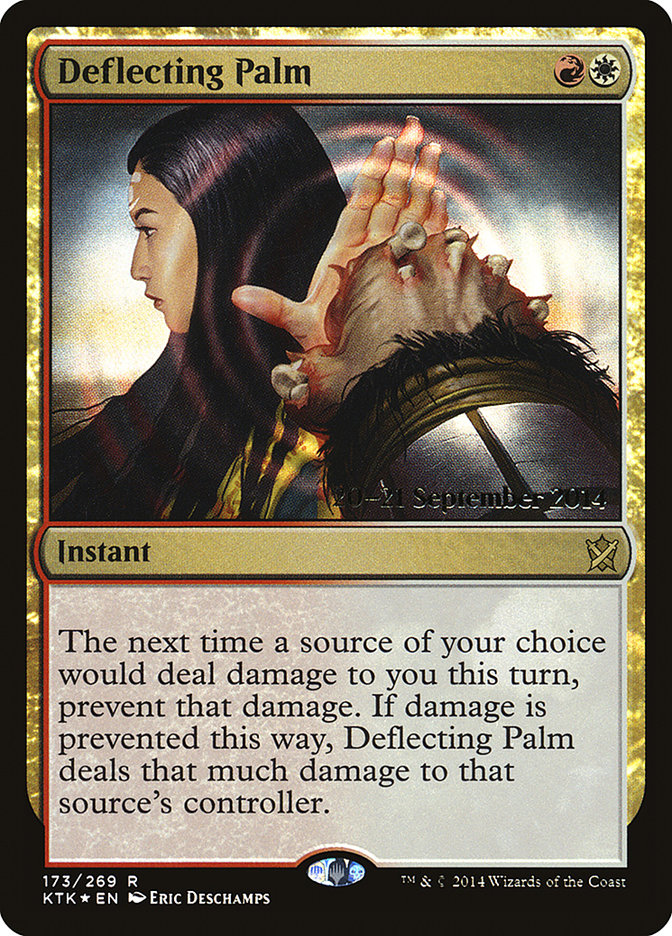 Deflecting Palm  [Khans of Tarkir Prerelease Promos] | Event Horizon Hobbies CA