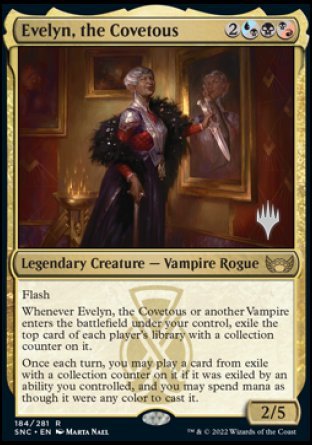 Evelyn, the Covetous (Promo Pack) [Streets of New Capenna Promos] | Event Horizon Hobbies CA