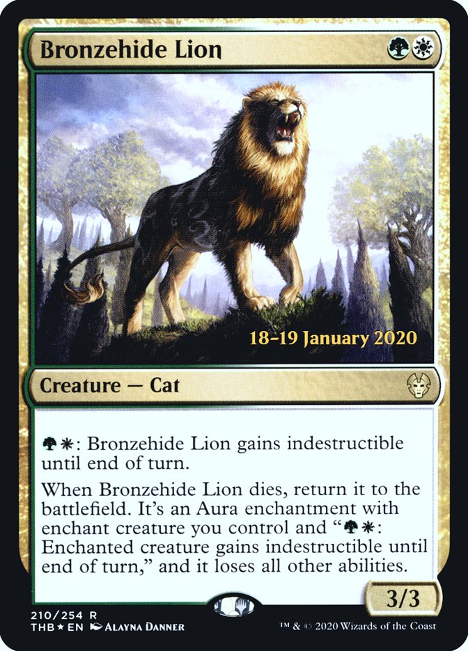 Bronzehide Lion [Theros Beyond Death Prerelease Promos] | Event Horizon Hobbies CA