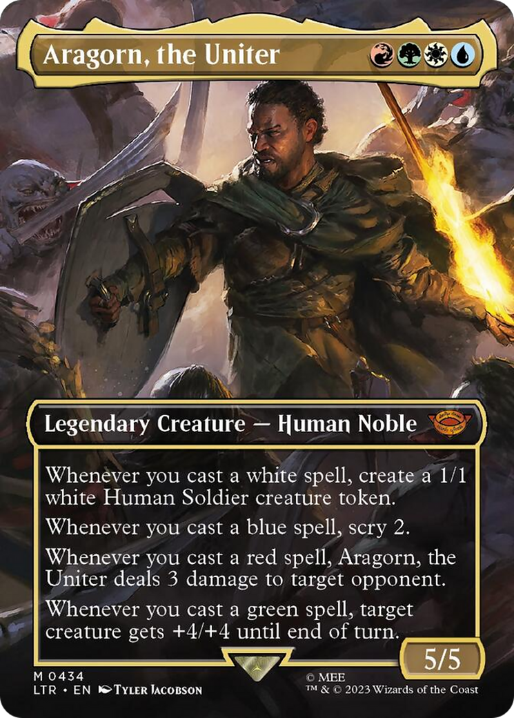 Aragorn, the Uniter (Borderless Alternate Art) [The Lord of the Rings: Tales of Middle-Earth] | Event Horizon Hobbies CA