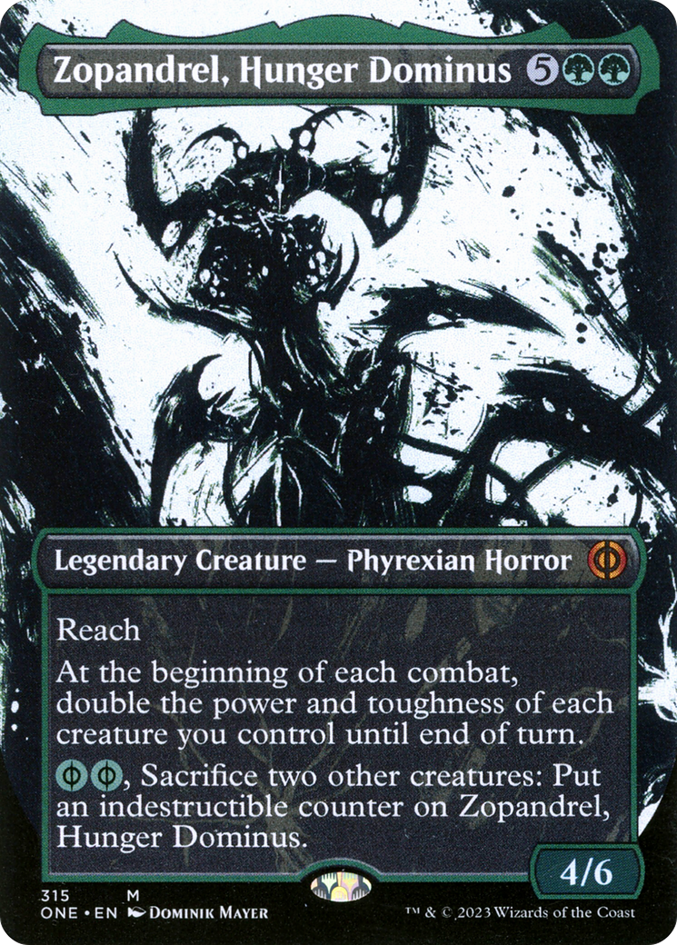 Zopandrel, Hunger Dominus (Borderless Ichor) [Phyrexia: All Will Be One] | Event Horizon Hobbies CA