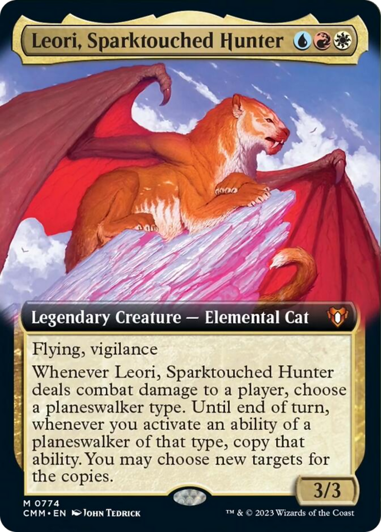 Leori, Sparktouched Hunter (Extended Art) [Commander Masters] | Event Horizon Hobbies CA