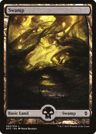 Swamp (260) - Full Art [Battle for Zendikar] | Event Horizon Hobbies CA