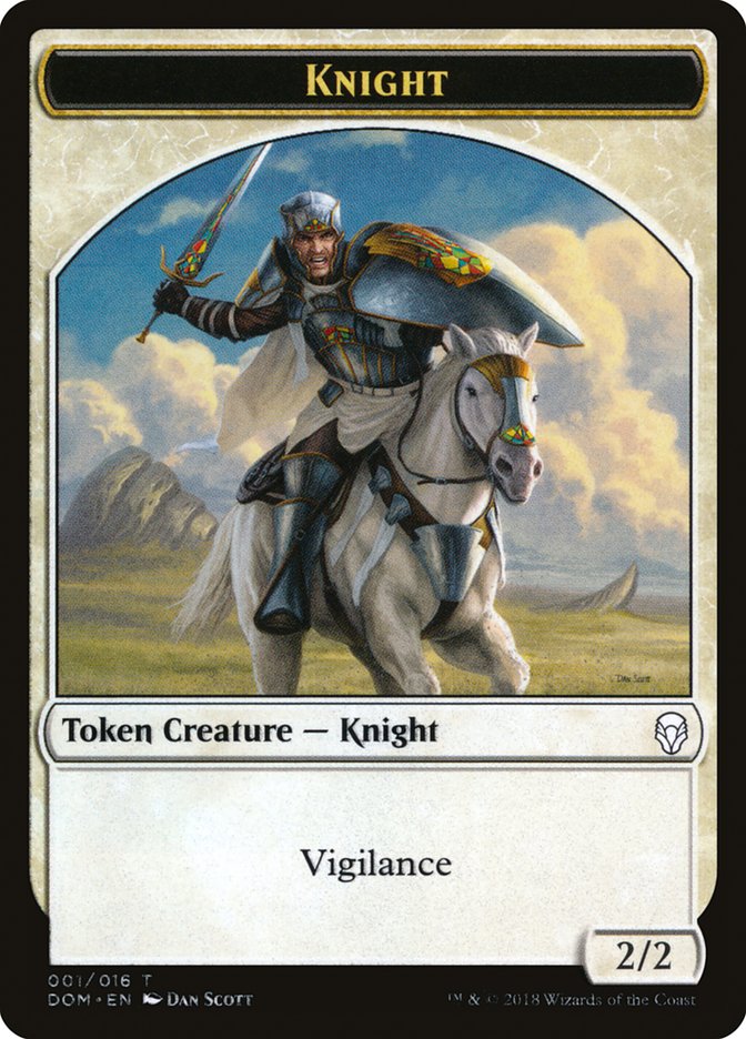 Knight (001/016) [Dominaria Tokens] | Event Horizon Hobbies CA
