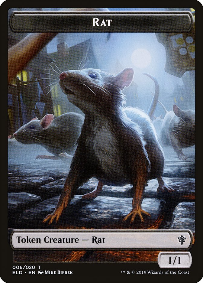 Rat [Throne of Eldraine Tokens] | Event Horizon Hobbies CA