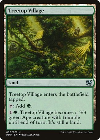 Treetop Village [Duel Decks: Elves vs. Inventors] | Event Horizon Hobbies CA
