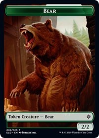 Bear // Food (17) Double-sided Token [Throne of Eldraine Tokens] | Event Horizon Hobbies CA