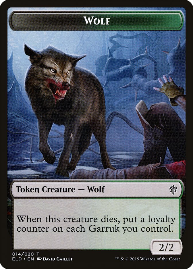 Wolf [Throne of Eldraine Tokens] | Event Horizon Hobbies CA