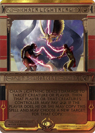 Chain Lightning [Amonkhet Invocations] | Event Horizon Hobbies CA