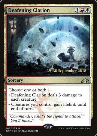 Deafening Clarion [Guilds of Ravnica Promos] | Event Horizon Hobbies CA