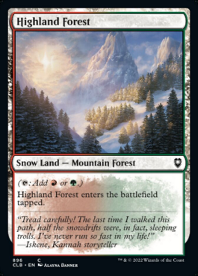 Highland Forest [Commander Legends: Battle for Baldur's Gate] | Event Horizon Hobbies CA