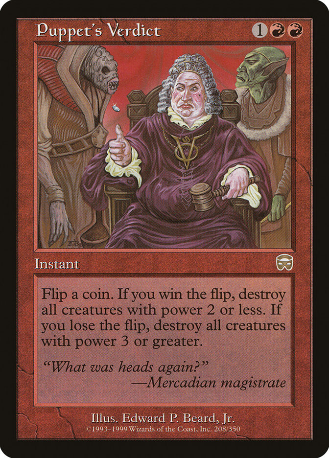 Puppet's Verdict [Mercadian Masques] | Event Horizon Hobbies CA