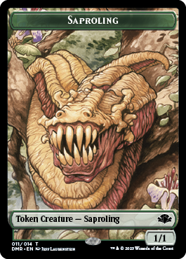 Elephant // Saproling Double-Sided Token [Dominaria Remastered Tokens] | Event Horizon Hobbies CA