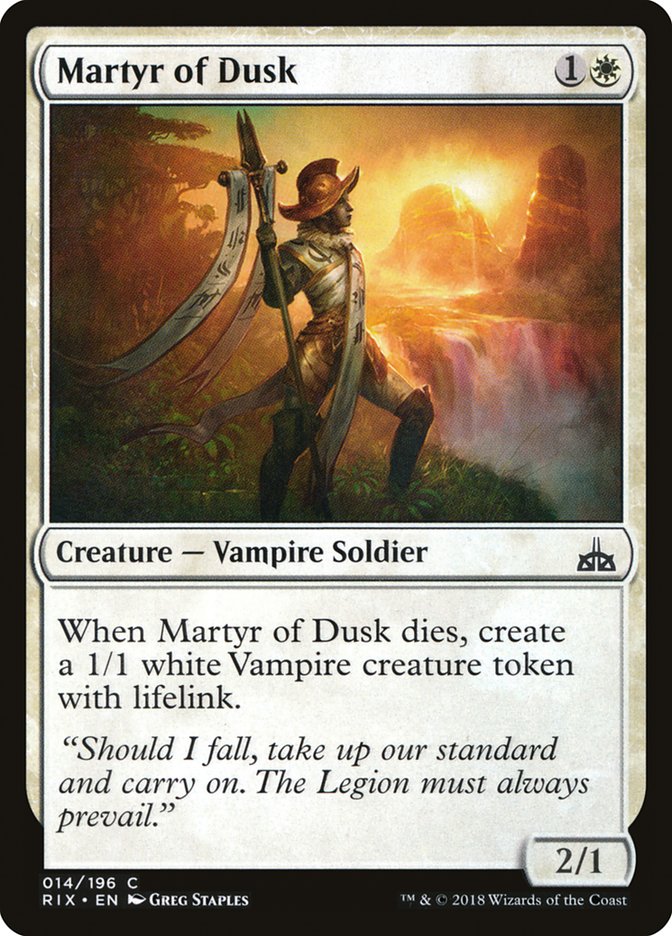 Martyr of Dusk [Rivals of Ixalan] | Event Horizon Hobbies CA