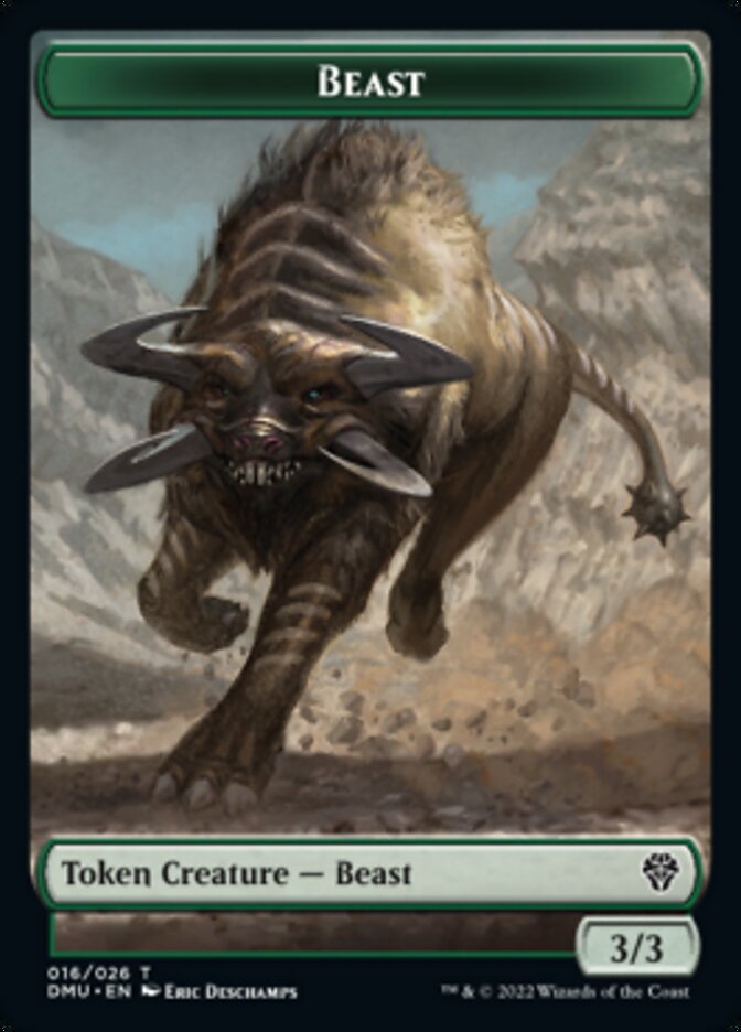 Saproling // Beast Double-sided Token [Dominaria United Tokens] | Event Horizon Hobbies CA