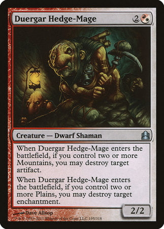 Duergar Hedge-Mage [Commander 2011] | Event Horizon Hobbies CA