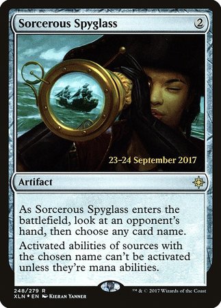 Sorcerous Spyglass [Ixalan Promos] | Event Horizon Hobbies CA