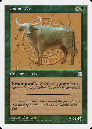 Zodiac Ox [Portal Three Kingdoms] | Event Horizon Hobbies CA