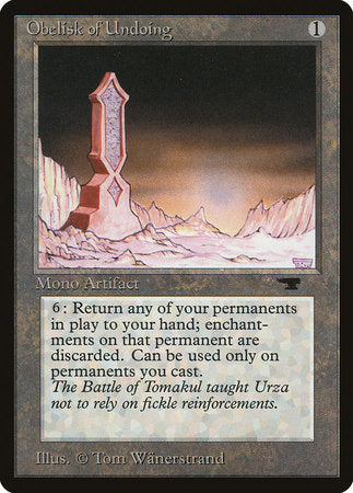 Obelisk of Undoing [Antiquities] | Event Horizon Hobbies CA