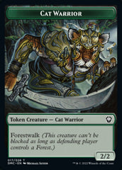 Saproling // Cat Warrior Double-sided Token [Dominaria United Tokens] | Event Horizon Hobbies CA