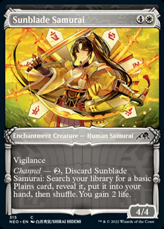 Sunblade Samurai (Showcase Samurai) [Kamigawa: Neon Dynasty] | Event Horizon Hobbies CA