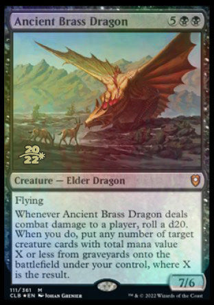 Ancient Brass Dragon [Commander Legends: Battle for Baldur's Gate Prerelease Promos] | Event Horizon Hobbies CA