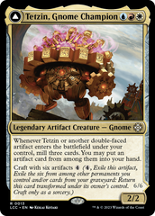 Tetzin, Gnome Champion // The Golden-Gear Colossus [The Lost Caverns of Ixalan Commander] | Event Horizon Hobbies CA