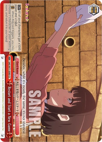 Restart and Start a New Game [Saekano How to Raise a Boring Girlfriend. flat]