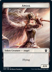 Angel // Clue Double-sided Token [Innistrad: Crimson Vow Commander Tokens] | Event Horizon Hobbies CA