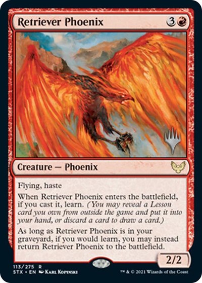 Retriever Phoenix (Promo Pack) [Strixhaven: School of Mages Promos] | Event Horizon Hobbies CA