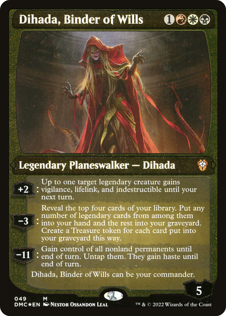 Dihada, Binder of Wills (Showcase Display Commander) [Dominaria United Commander] | Event Horizon Hobbies CA