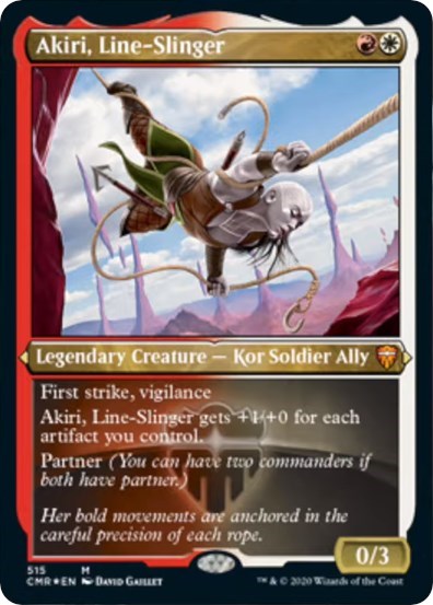 Akiri, Line-Slinger (Foil Etched) [Commander Legends] | Event Horizon Hobbies CA