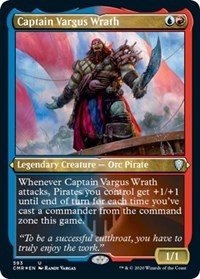 Captain Vargus Wrath (Foil Etched) [Commander Legends] | Event Horizon Hobbies CA