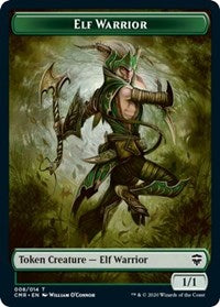 Elf Warrior // Thrull Double-sided Token [Commander Legends]